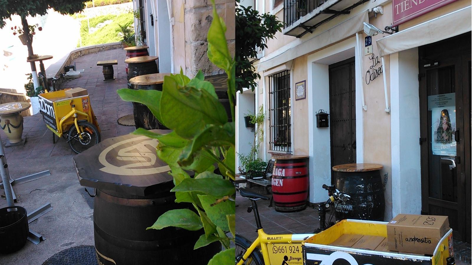 Envios locales en bici, generando 0,0gr CO2 durante el transporte.