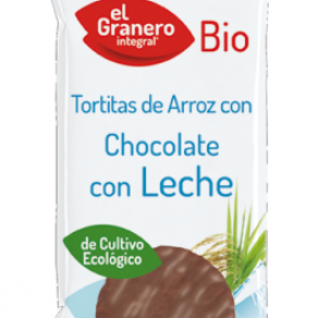 Tortitas de Arroz con Chocolate con Leche de Agricultura Ecológica El Granero Integral 100 gr.