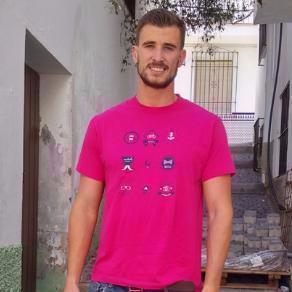 Sellos Hipster - Camiseta Unisex Frambuesa