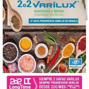 Tu 2º Progresivos y 2º Montura Varilux por 1€ más.  Código Comprar por Málaga  "2ó2 LT Varilux"