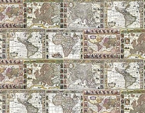Papel decoupage 50x70 mapas 1