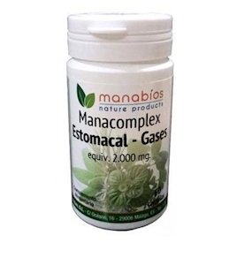 MANACOMPLEX ESTOMACAL GASES 60 cáp. vegetales Manabios