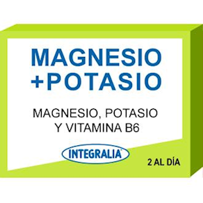 MAGNESIO + POTASIO + Vit. B6  60 cápsulas INTEGRALIA