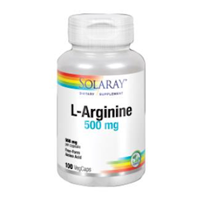 L-ARGININE (ARGININA) 500 mg 100 cápsulas vegetales Solaray