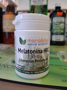 Melatonina HBC. 1,95mg. Liberación prolongada. 150 comprimidos